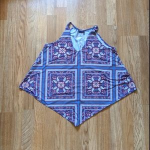 Fun flirty v-neck boho sleeveless top